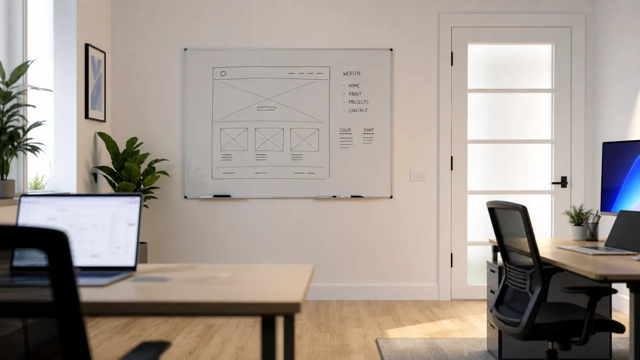 website development dashboard and analytics